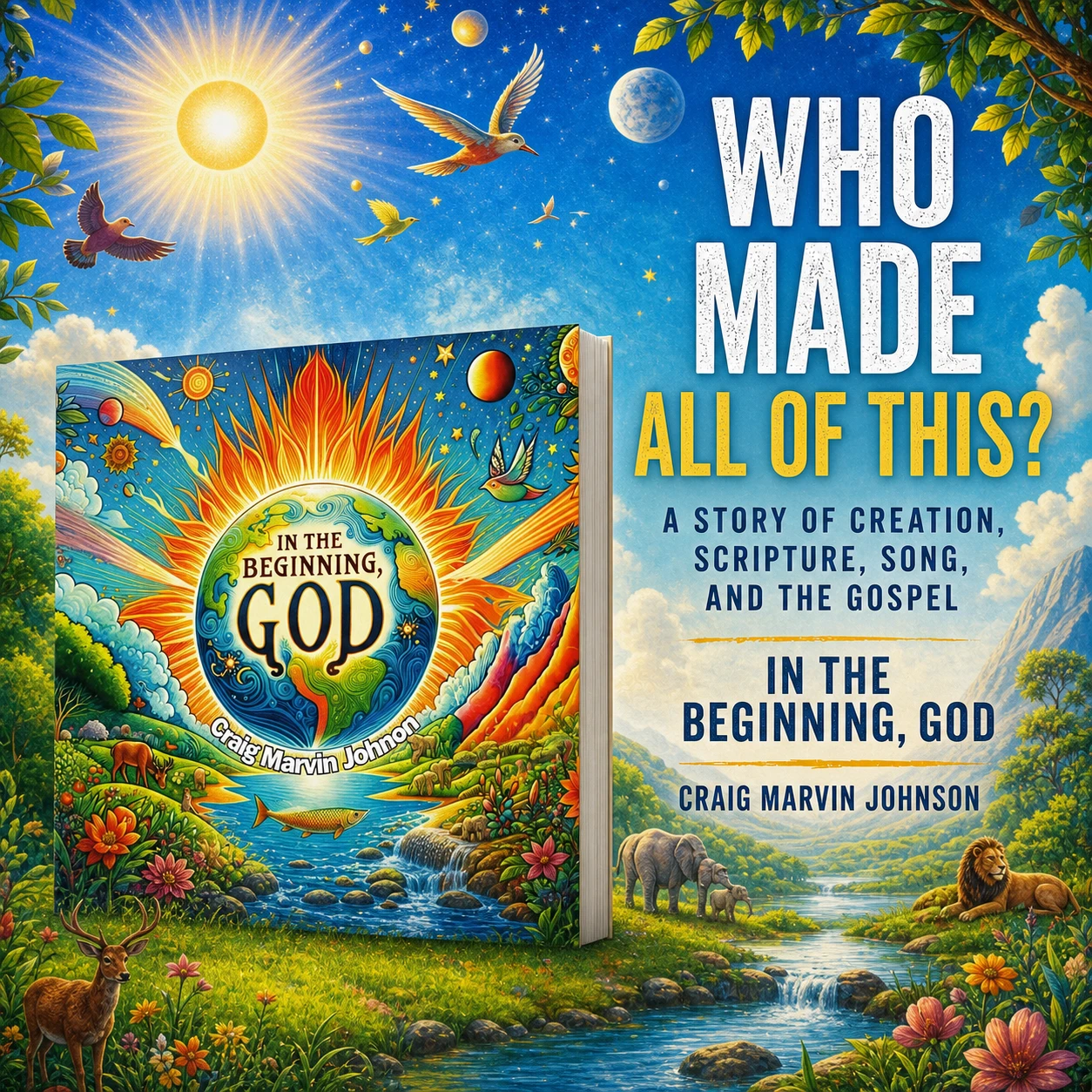 In The Beginning, God square campaign visual 1
