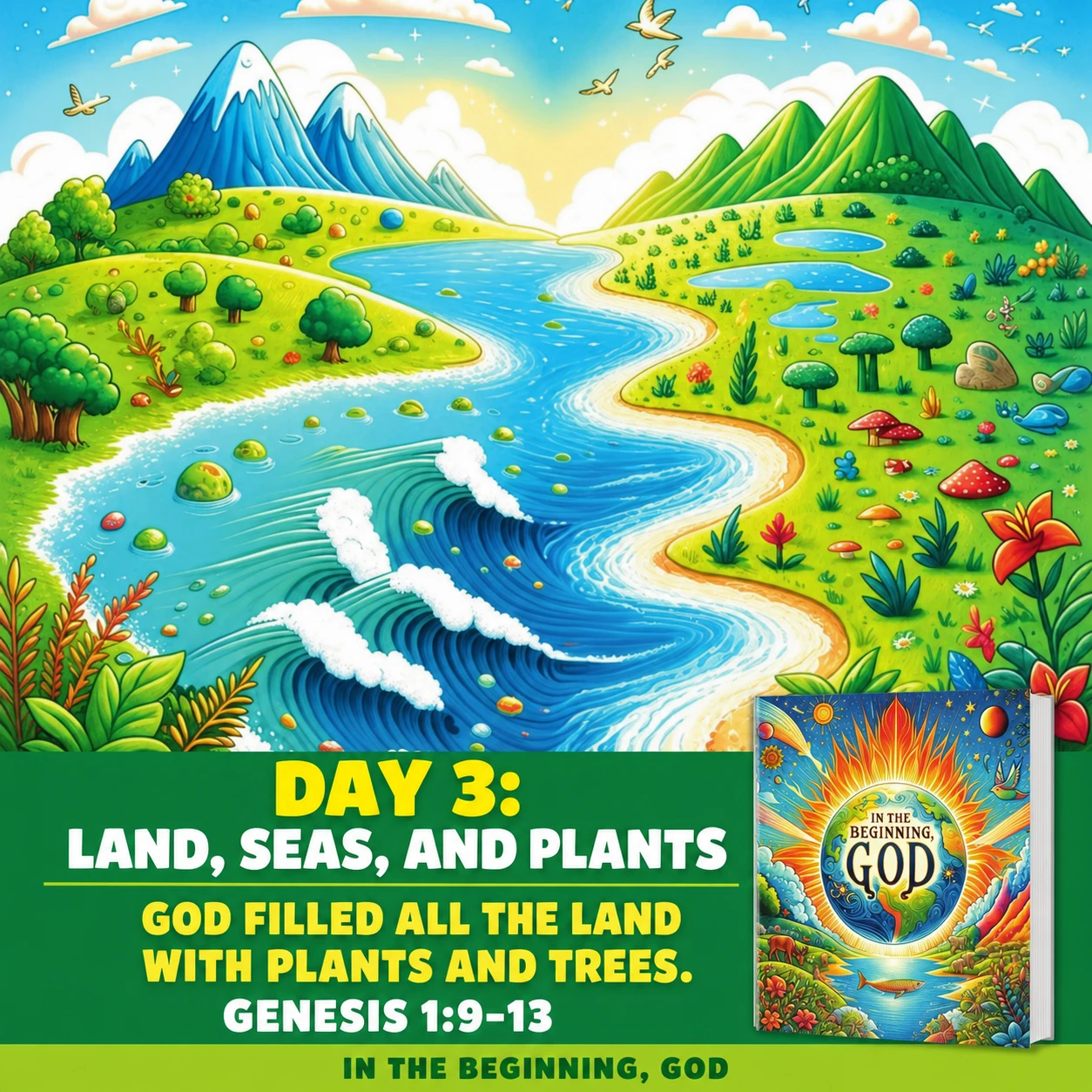 In The Beginning, God square campaign visual 6