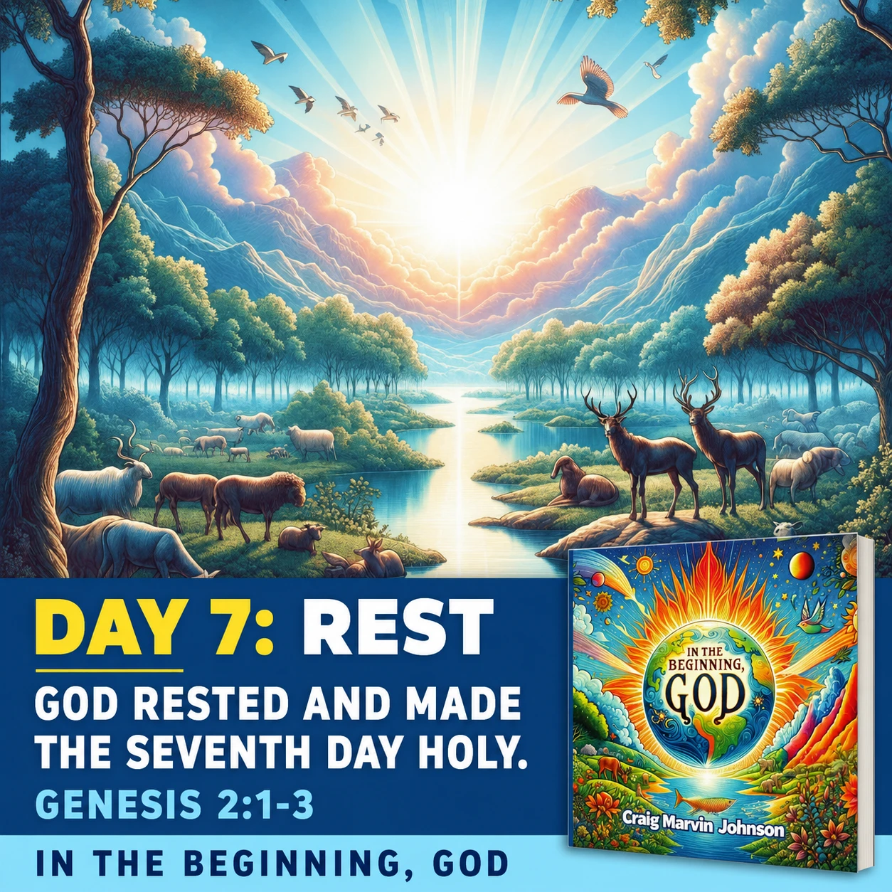 In The Beginning, God square campaign visual 10