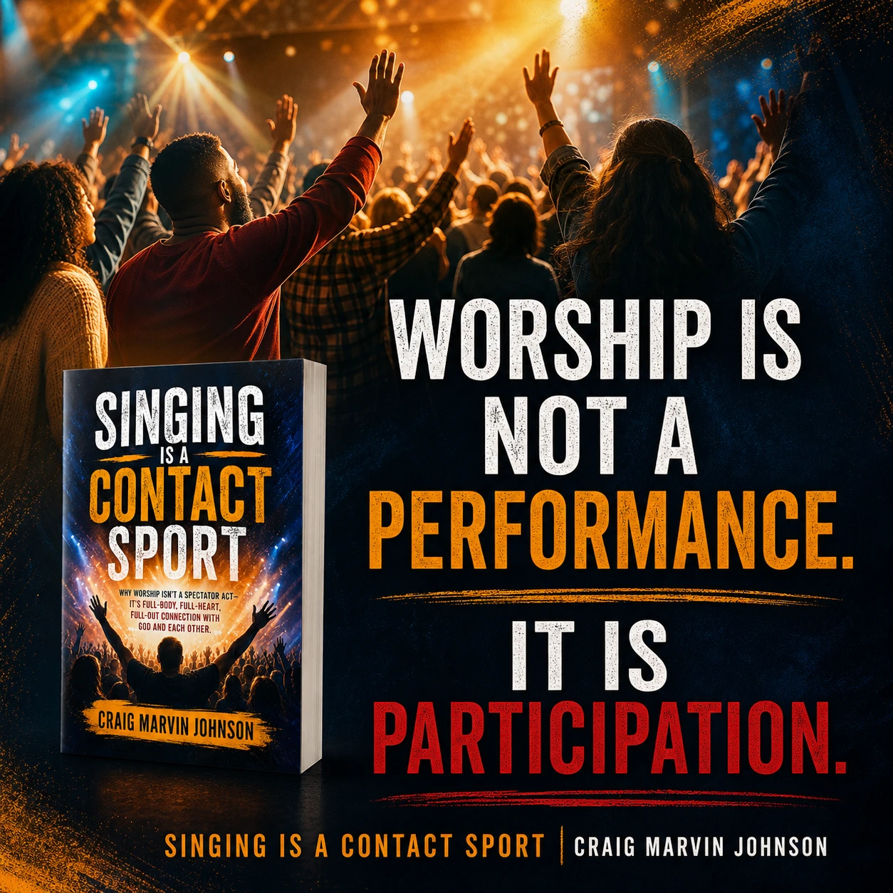 Singing Is A Contact Sport square campaign visual 2